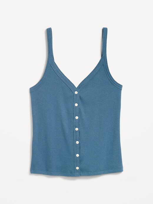 Image number 4 showing, Button-Front Cami Tank Top