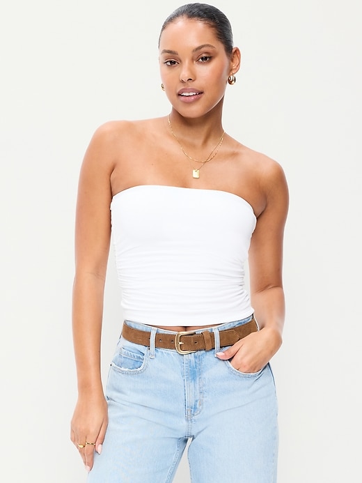 Image number 1 showing, Hug Double-Layer Tube Top