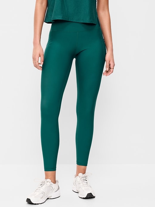 Image number 1 showing, High-Waisted PowerSoft 7/8 Pocket Leggings