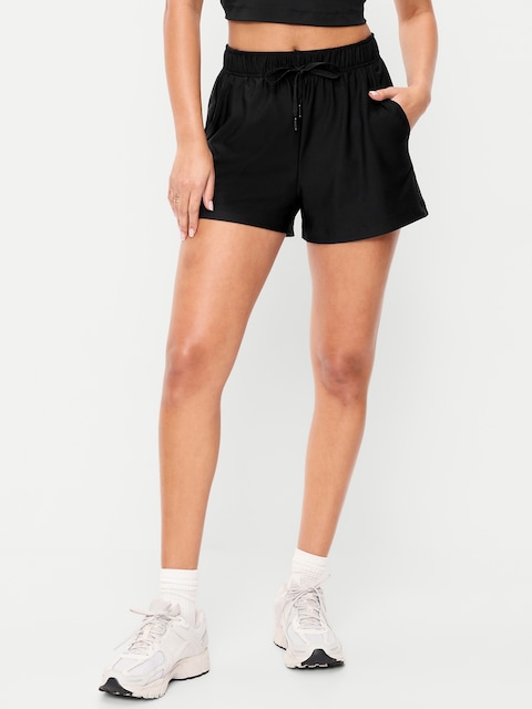 High-Waisted PowerSoft Shorts -- 3.5-inch inseam