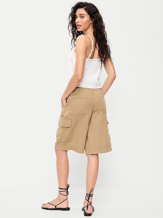 Image number 3 showing, Mid-Rise Bermuda Cargo Shorts