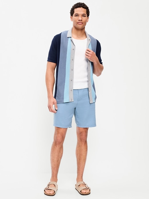 Image number 1 showing, Slim Linen-Blend Rotation Chino Shorts -- 8-inch inseam