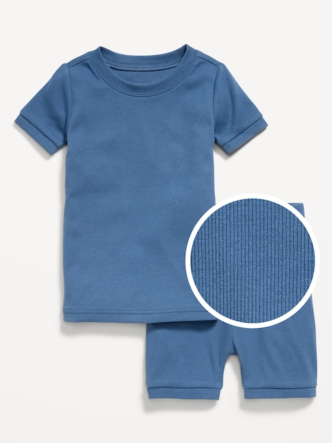 PYJAMA AJUSTÉ EN TRICOT CÔTELÉ POUR TOUT-PETIT ET BÉBÉ