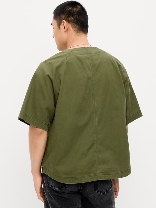 Image number 2 showing, Oversized Short-Sleeve Chore Shirt