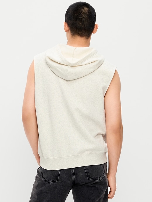 Image number 2 showing, Sleeveless Washed Fleece Muscle Hoodie