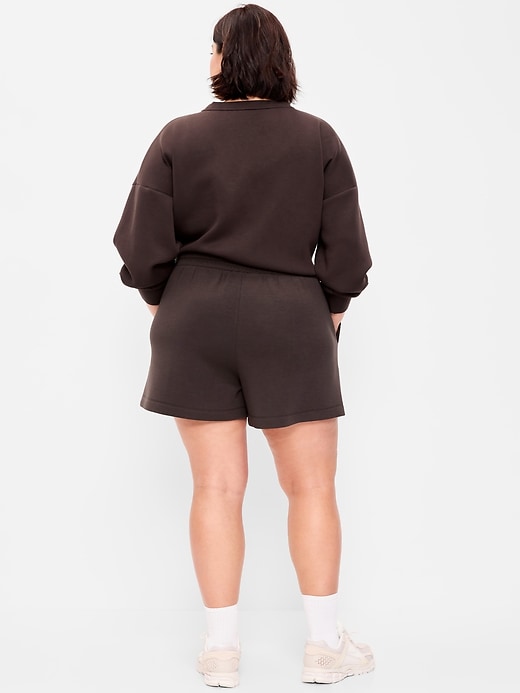 Image number 7 showing, High-Waisted Bounce Fleece Shorts -- 5-inch inseam