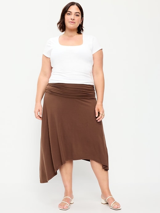 Image number 7 showing, Asymmetrical Draped Midi Skirt
