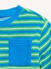 Image number 2 showing, Short-Sleeve Oversized Terry Pocket T-Shirt for Toddler Boys