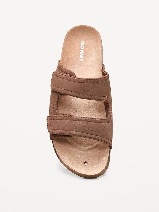 Image number 2 showing, Faux-Suede Double-Strap Slide Sandals for Men