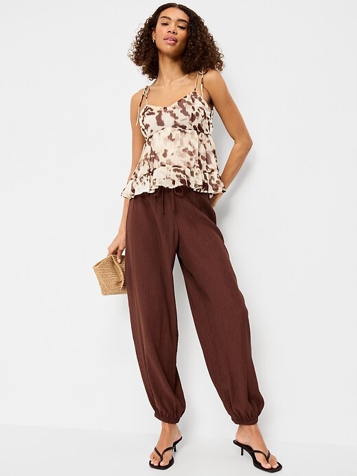 Image number 3 showing, Tie-Strap Tiered Ruffle Top