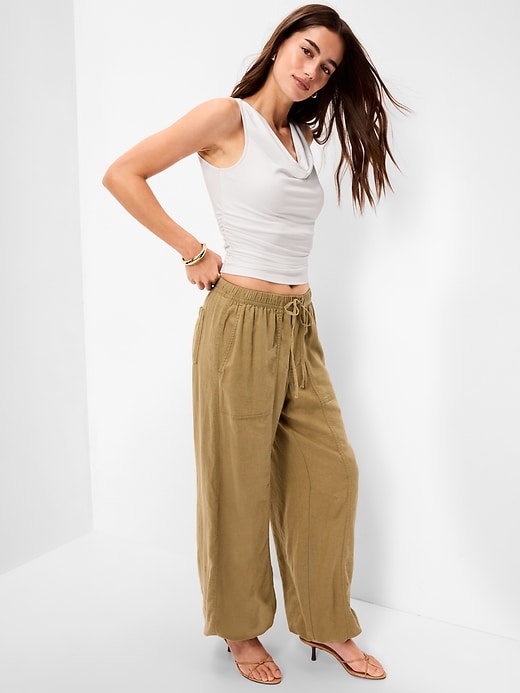 Image number 3 showing, Asymmetrical Side-Cinch Tank Top