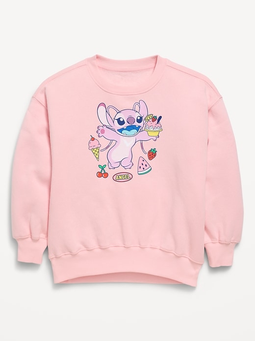 Image number 1 showing, Disney© Oversized Graphic Tunic Sweatshirt for Girls