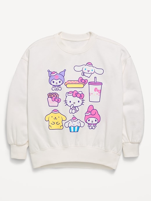 Image number 1 showing, Hello Kitty® Oversized Graphic Tunic Sweatshirt for Girls