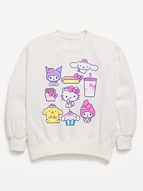 Image number 1 showing, Hello Kitty® Oversized Graphic Tunic Sweatshirt for Girls