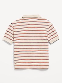 Image number 2 showing, Short-Sleeve Textured-Knit Polo Shirt for Boys