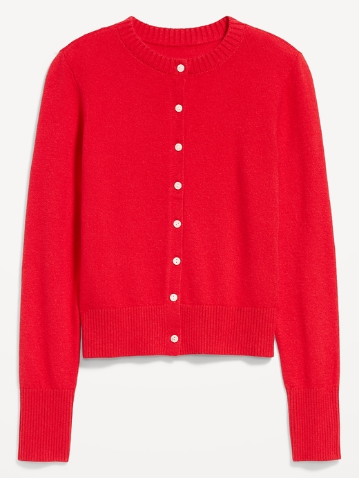 Image number 4 showing, SoSoft Lite Cropped Crew-Neck Cardigan