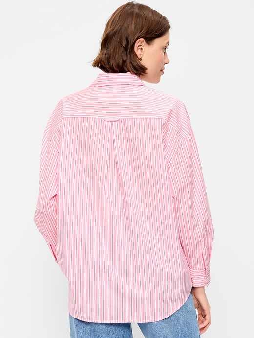 Image number 2 showing, Oversized Button-Down Boyfriend Shirt