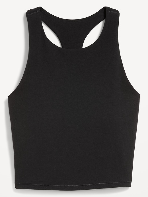 Image number 4 showing, Medium Support PowerSoft High-Neck Racerback Sports Bra