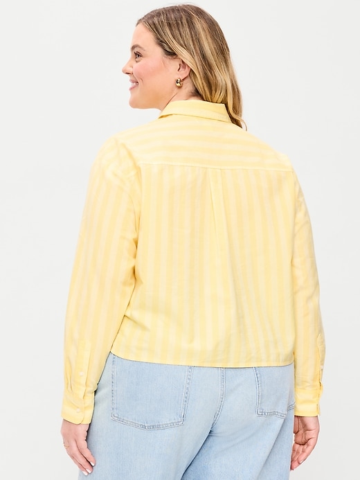 Image number 8 showing, Cropped Button-Down Shirt