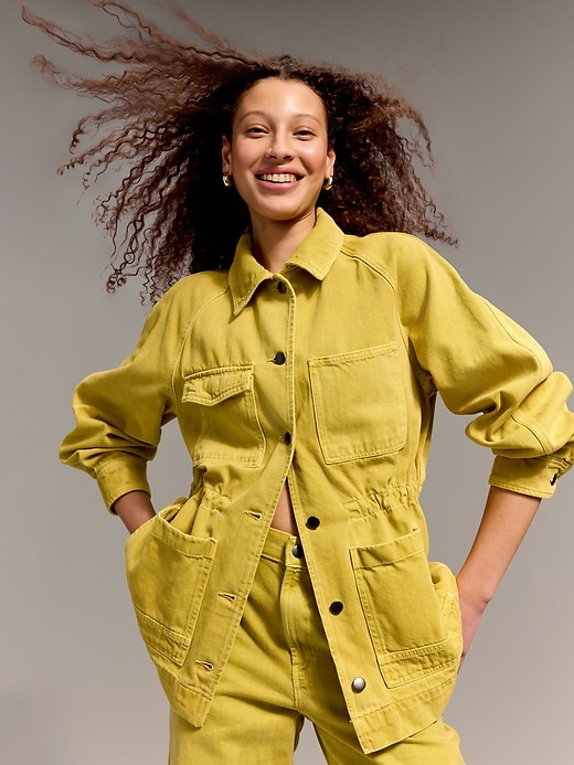 Image number 1 showing, Old Navy x Christopher John Rogers Chore Utility Jean Jacket