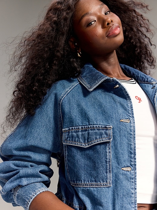 Image number 6 showing, Old Navy x Christopher John Rogers Chore Utility Jean Jacket