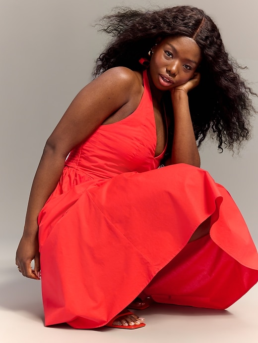 Image number 3 showing, Old Navy x Christopher John Rogers Halter Drop-Waist Dress