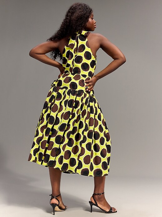 Image number 3 showing, Old Navy x Christopher John Rogers Drop-Waist Midi Skirt