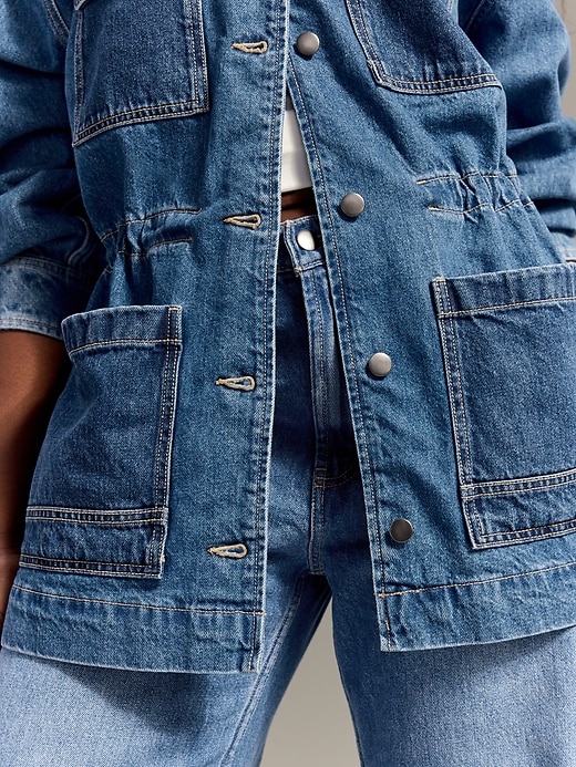 Image number 7 showing, Old Navy x Christopher John Rogers Chore Utility Jean Jacket