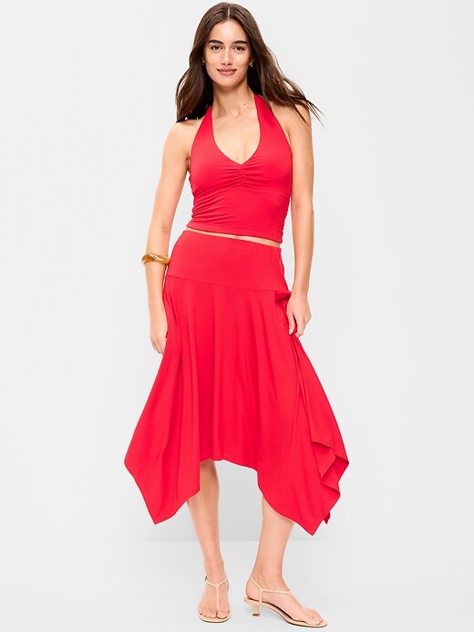 Image number 1 showing, Handkerchief Hem Midi Skirt