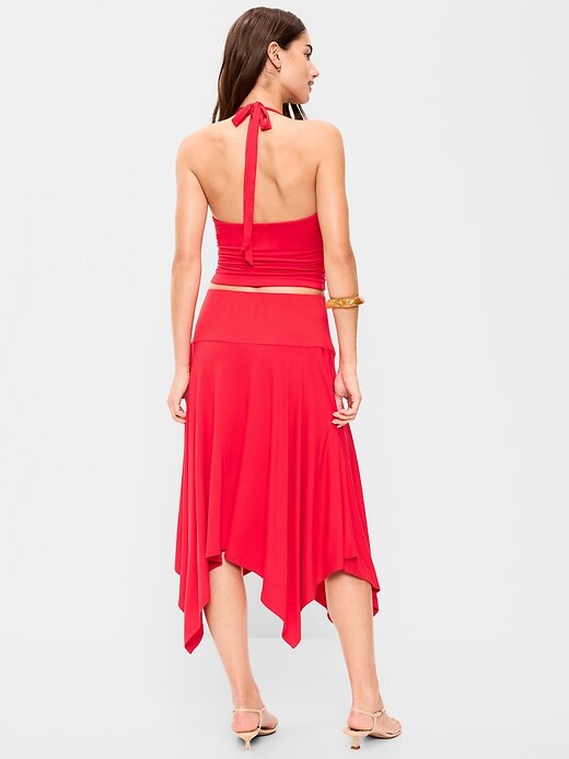 Image number 3 showing, Handkerchief Hem Midi Skirt