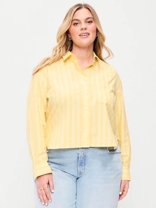 Image number 7 showing, Cropped Button-Down Shirt