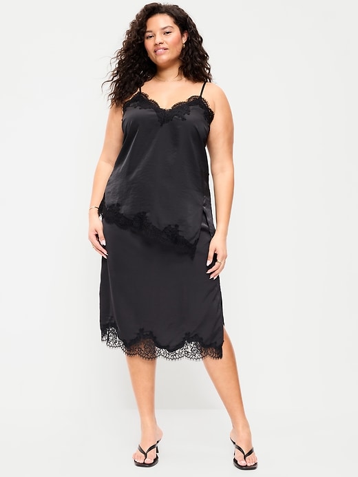 Image number 7 showing, Lace Slip Midi Skirt
