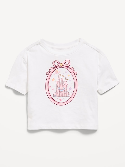 Disney© Princess Oversized Boxy Graphic T-Shirt for Toddler Girls