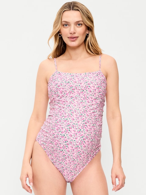 MAILLOT UNE-PIÈCE BAIN RUCHÉ DE MATERNITÉ