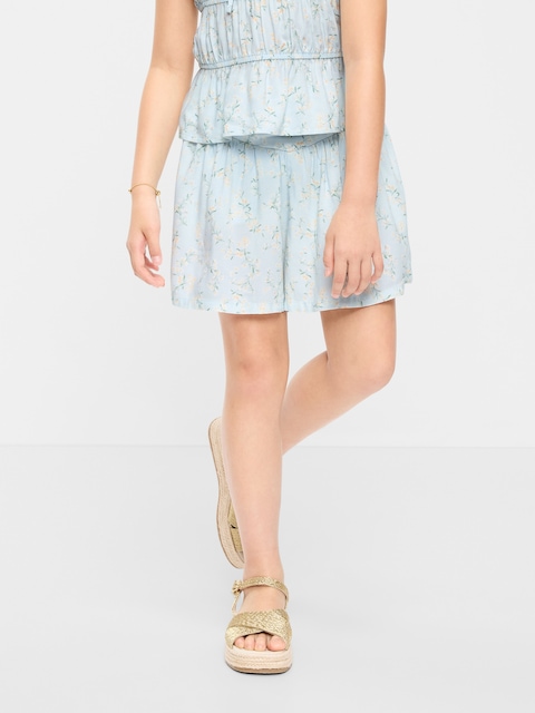 Printed Pull-On Shorts for Girls