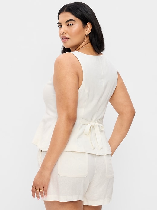 Image number 3 showing, Sleeveless Button-Down Top