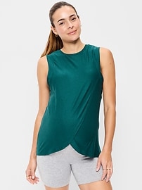 Image number 1 showing, Maternity Cloud 94 Soft Nursing Wrap Top