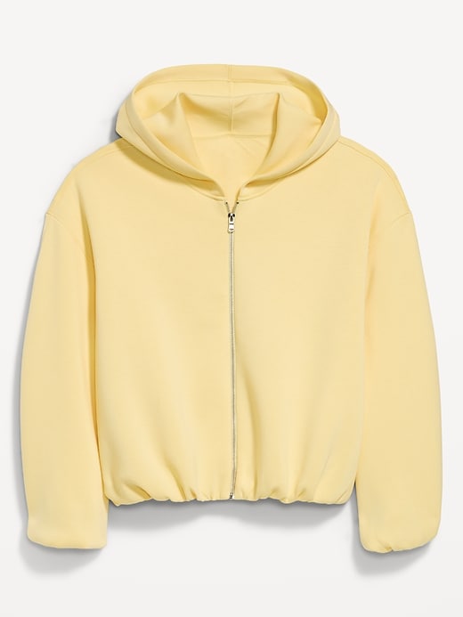 Image number 5 showing, Bounce Fleece Bubble-Hem Hoodie Sweatshirt