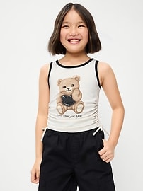 Image number 1 showing, Side-Ruched Tank Top for Girls