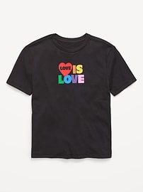 Image number 1 showing, Short-Sleeve Pride Graphic T-Shirt for Boys
