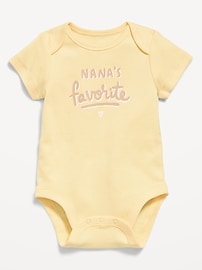 Image number 1 showing, Unisex Short-Sleeve Graphic Bodysuit for Baby