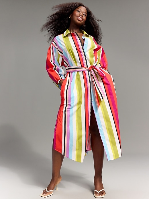 Image number 1 showing, Old Navy x Christopher John Rogers Maxi Shirt Dress
