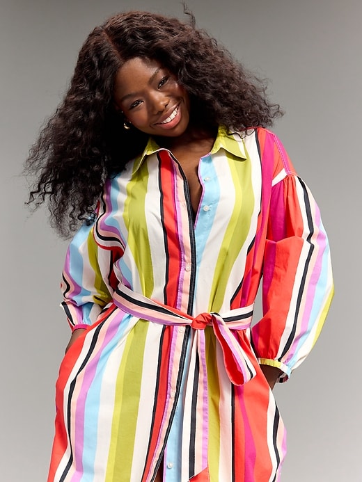 Image number 3 showing, Old Navy x Christopher John Rogers Maxi Shirt Dress