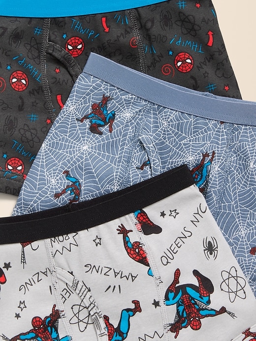 L'image numéro 2 présente Caleçon boxeur Spider-Man Old Navy x Marvel pour tout-petit (paquet de 3)
