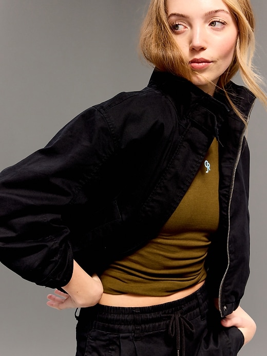 Image number 3 showing, Old Navy x Christopher John Rogers Mock-Neck Bomber Jacket