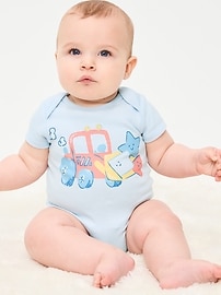 Image number 1 showing, Short-Sleeve Graphic Bodysuit for Baby