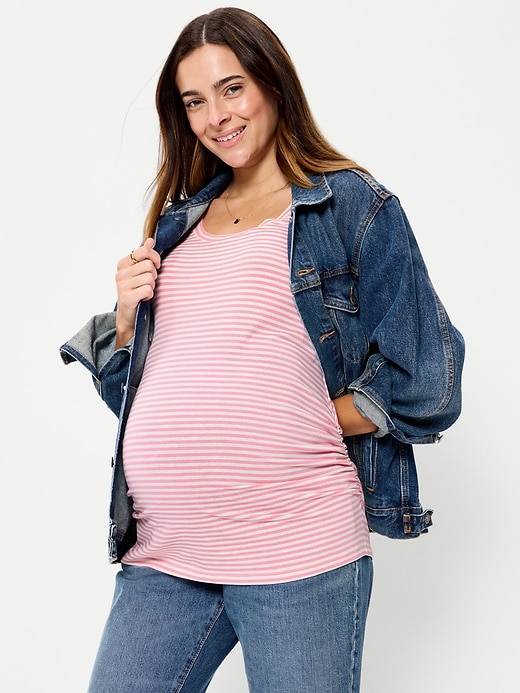 Image number 3 showing, Maternity EveryWear Scoop-Neck T-Shirt