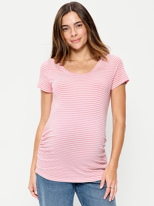 Image number 1 showing, Maternity EveryWear Scoop-Neck T-Shirt