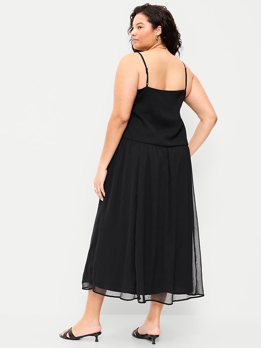 Image number 9 showing, Chiffon Drop-Waist Maxi Dress