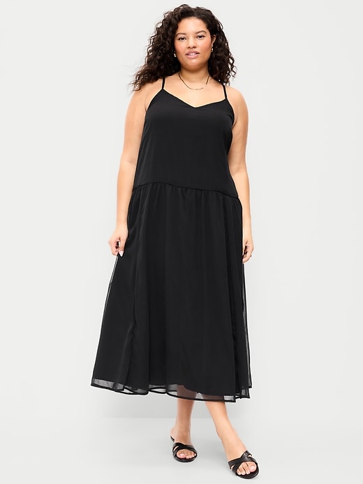 Image number 8 showing, Chiffon Drop-Waist Maxi Dress